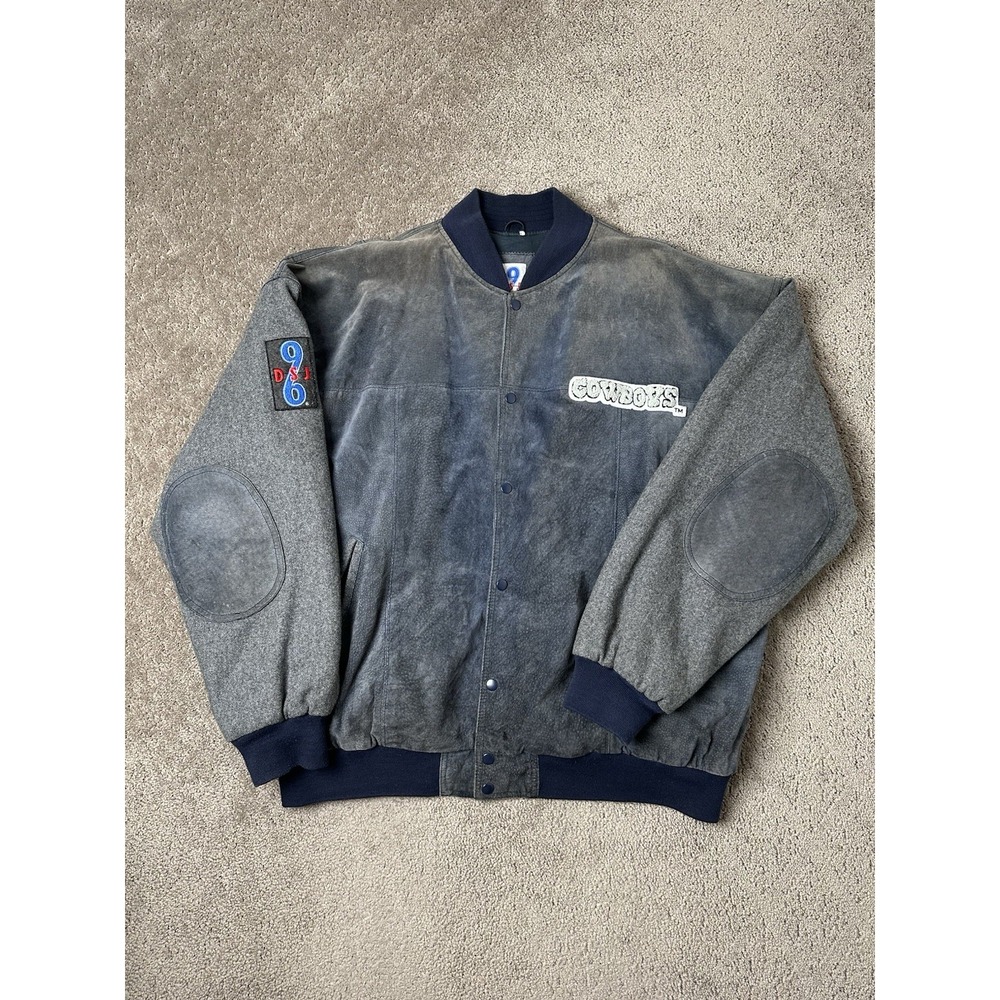 Rare Vintage Mens Jacket DSJ 96 Dallas Cowboys Rugby‎ Club NFL Style, Size XXL - Picture 2 of 13